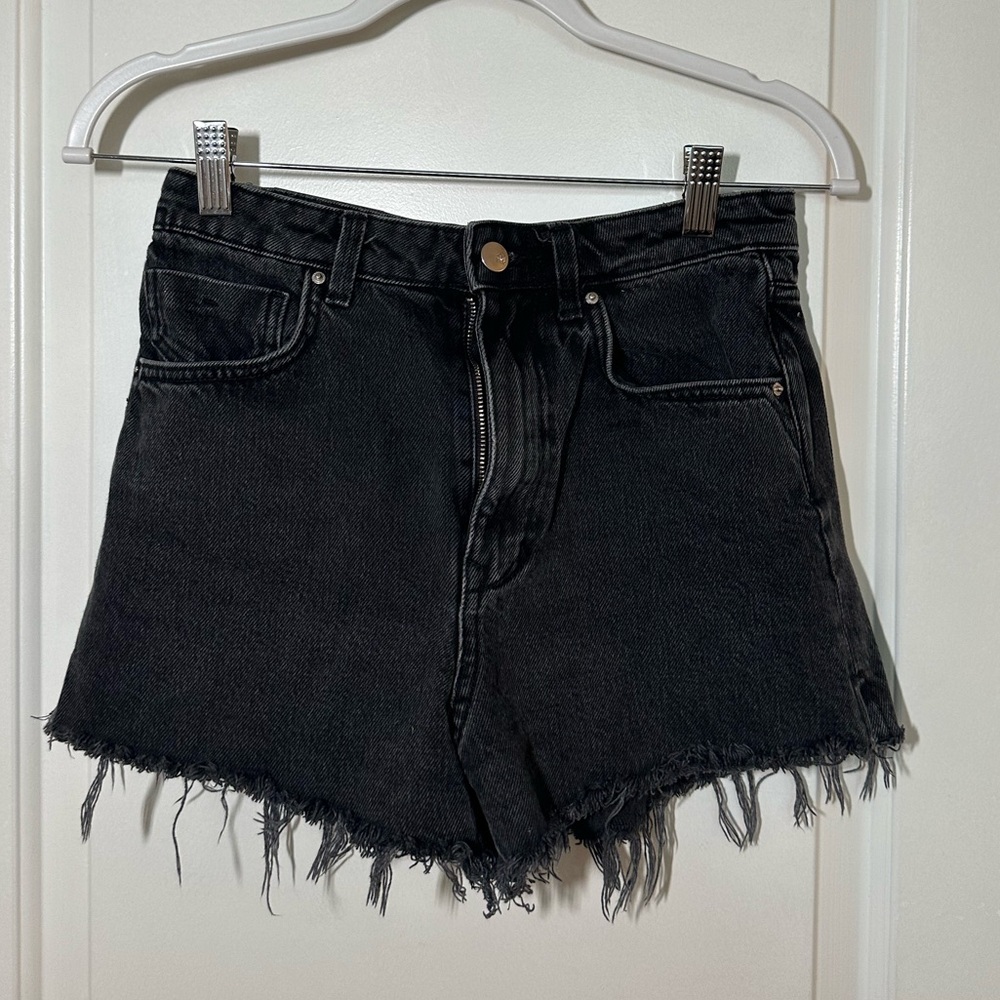 Zara Black Jean Shorts, Size 2
